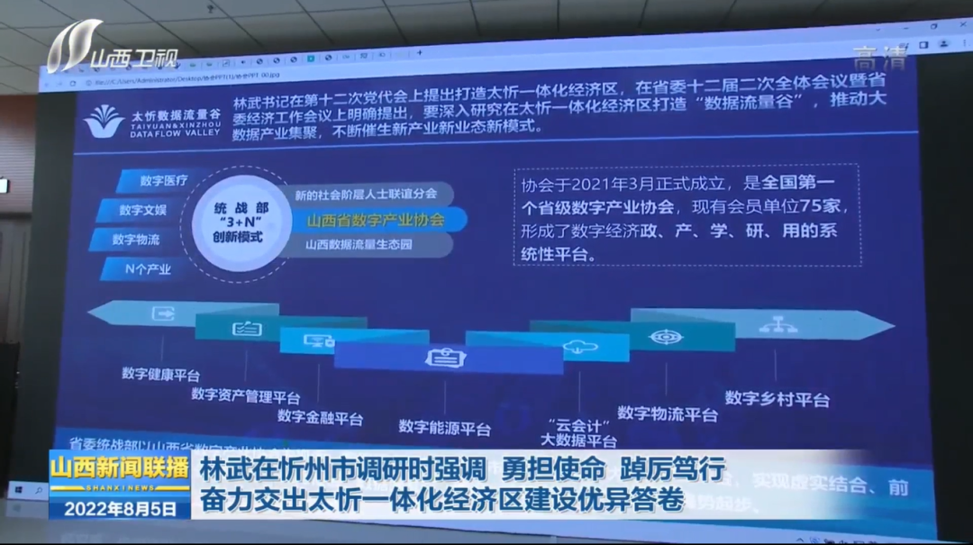 省委书记林武赴太忻数据流量谷调研并强调,发展数字经济是必答题、抢答题(图1) 省委书记林武赴太忻数据流量谷调研并强调,发展数字经济是必答题、抢答题(图1)